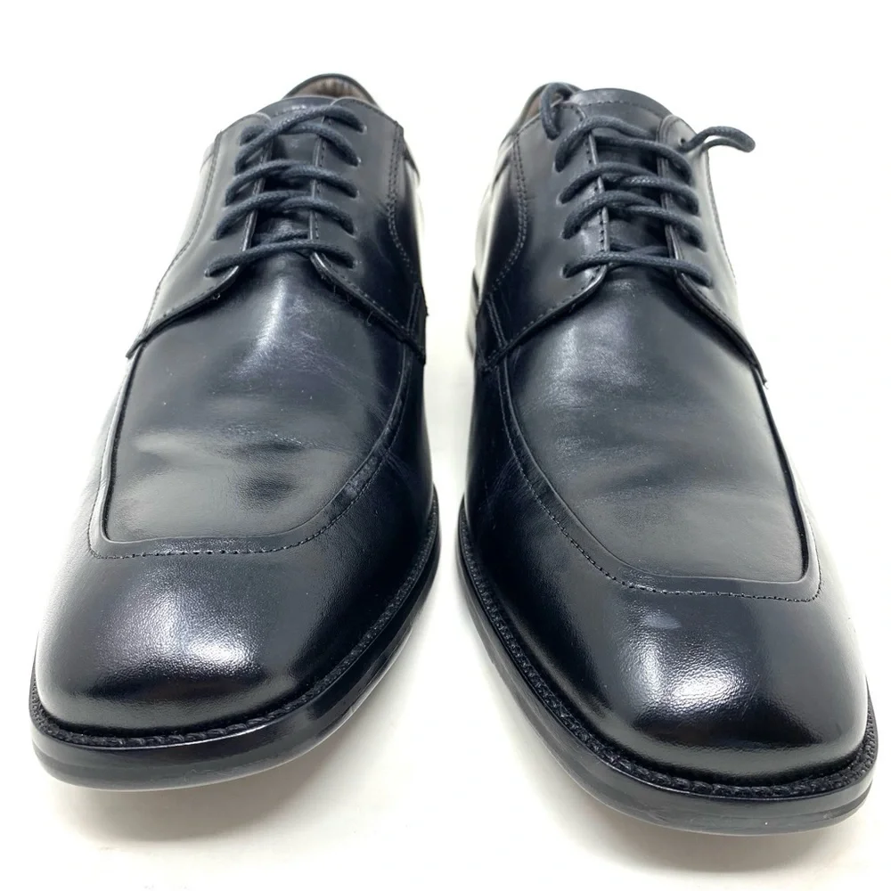 JOHNSTON & MURPHY FELDON MOC TOE Black Calfskin Leather